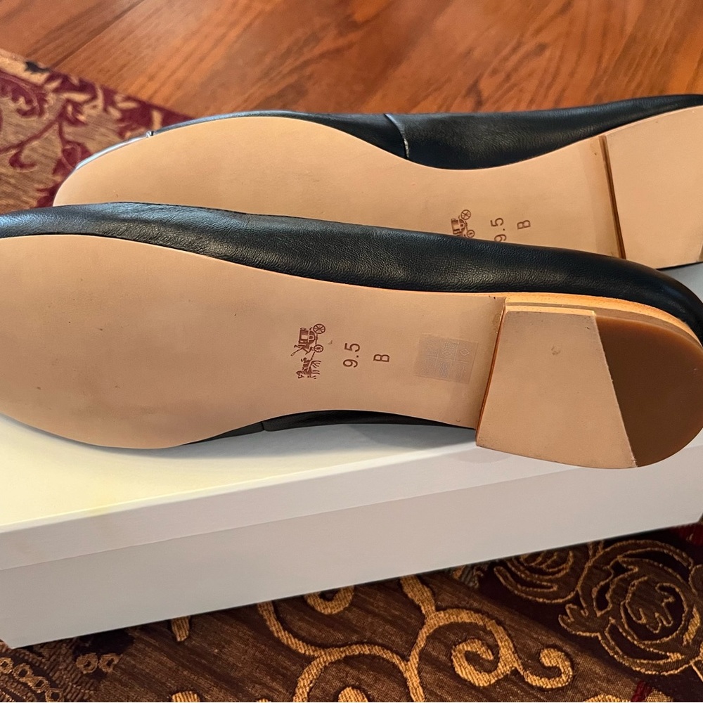 Coach ULMA SFT lambskin/mir MET Women’s shoes flats Size 9.5 M new in Box - Picture 4 of 15
